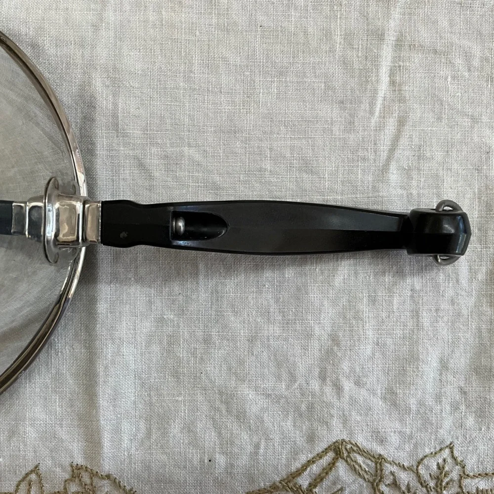 Vintage Farberware Stainless Steel 3qt Saucepan Lid Black Handle Pot